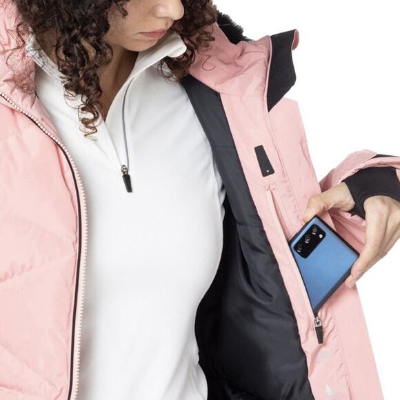 Rossignol Jacket Size XS Womens Cooper Pink Staci Pearly Full Zip Black $350 - Picture 15 of 16